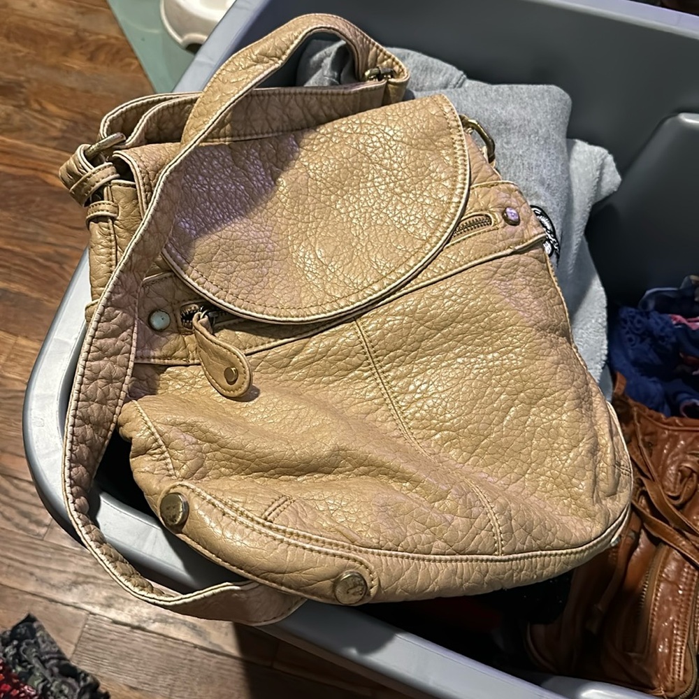 Beige Crossbody Purse